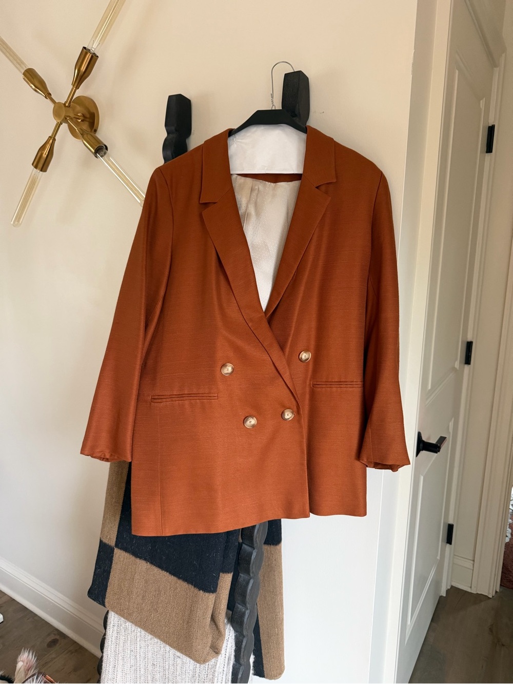 Sezane Chelsea Jacket Caramel - Size 12